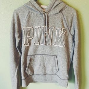 gray victoria’s secret hoodie